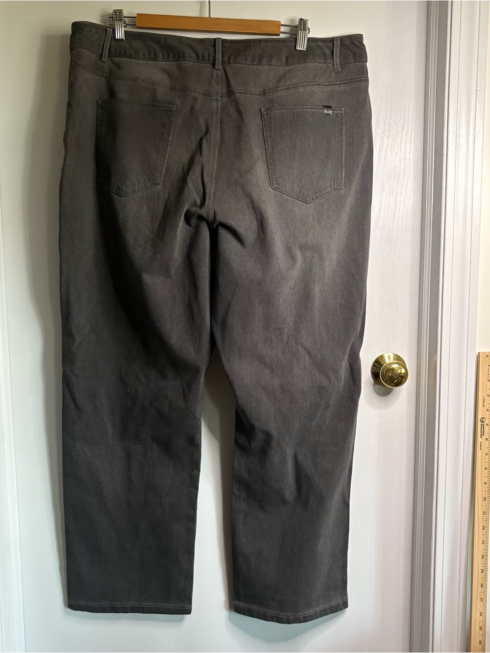 Halara NWT Flex Denim Sz 2X Straight Leg Pull-On Stretch Jeans Wardrobe Staple - Picture 5 of 10